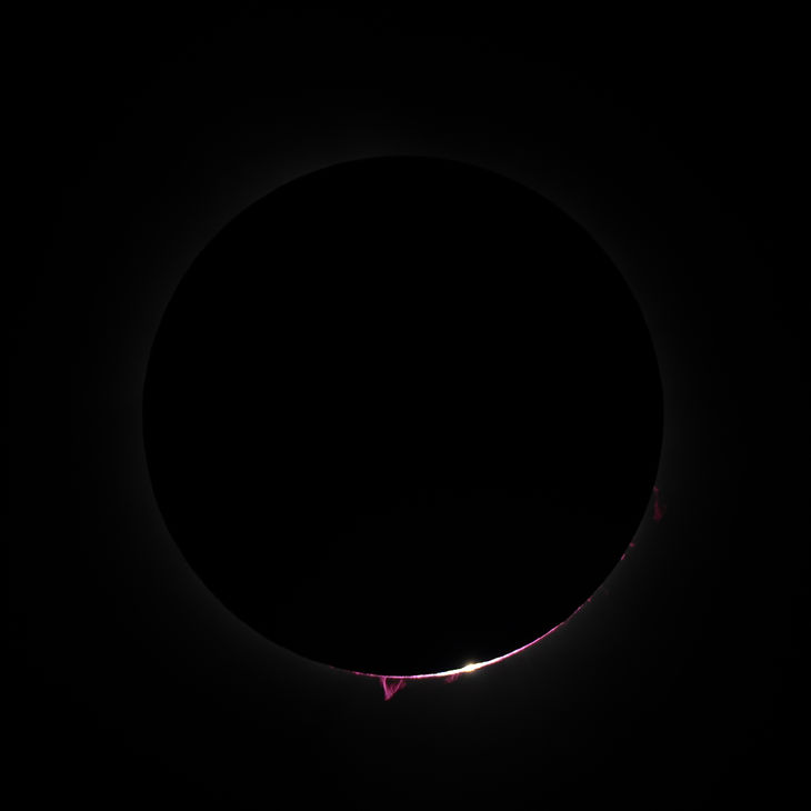 Astro-Photo: End of Totality 2024